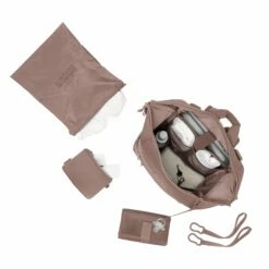 Indi Diaper Backpack In Dune, Large -Hot Sale Dagne Dover Store 365Neoprene Indi Dune L Topdown FFFFFF