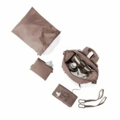 Indi Diaper Backpack In Dune, Small -Hot Sale Dagne Dover Store 365Neoprene Indi Dune S Topdown FFFFFF