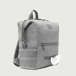 Indi Diaper Backpack In Heather Grey, Large -Hot Sale Dagne Dover Store 365Neoprene Indi HeatherGrey L 3 4Wipe EDEAE8