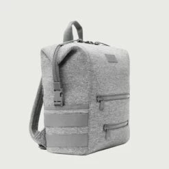 Indi Diaper Backpack In Heather Grey, Large -Hot Sale Dagne Dover Store 365Neoprene Indi HeatherGrey L 3 4 EDEAE8