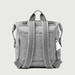Indi Diaper Backpack In Heather Grey, Large -Hot Sale Dagne Dover Store 365Neoprene Indi HeatherGrey L Back EDEAE8