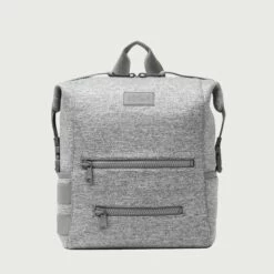 Indi Diaper Backpack In Heather Grey, Large -Hot Sale Dagne Dover Store 365Neoprene Indi HeatherGrey L Front EDEAE8