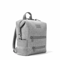 Indi Diaper Backpack In Heather Grey, Medium -Hot Sale Dagne Dover Store 365Neoprene Indi HeatherGrey M 3 4 FFFFFF