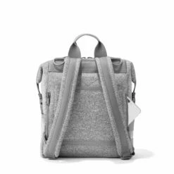 Indi Diaper Backpack In Heather Grey, Medium -Hot Sale Dagne Dover Store 365Neoprene Indi HeatherGrey M Back FFFFFF