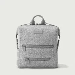 Indi Diaper Backpack In Heather Grey, Medium -Hot Sale Dagne Dover Store 365Neoprene Indi HeatherGrey M Front EDEAE8