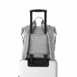 Indi Diaper Backpack In Heather Grey, Medium -Hot Sale Dagne Dover Store 365Neoprene Indi HeatherGrey M Luggage FFFFFF