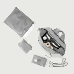 Indi Diaper Backpack In Heather Grey, Medium -Hot Sale Dagne Dover Store 365Neoprene Indi HeatherGrey M Topdown EDEAE8