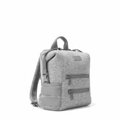 Indi Diaper Backpack In Heather Grey, Small -Hot Sale Dagne Dover Store 365Neoprene Indi HeatherGrey S 3 4 FFFFFF