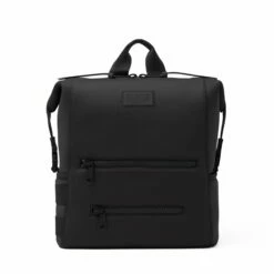 Indi Diaper Backpack In Onyx, Large -Hot Sale Dagne Dover Store 365Neoprene Indi Onyx L Front FFFFFF