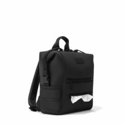 Indi Diaper Backpack In Onyx, Small -Hot Sale Dagne Dover Store 365Neoprene Indi Onyx S 3 4Wipe FFFFFF