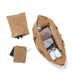 Landon Carryall In Camel, Extra Large -Hot Sale Dagne Dover Store 365Neoprene Landon Camel XL Topdown FFFFFF