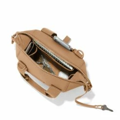 Landon Carryall In Camel, Extra Small -Hot Sale Dagne Dover Store 365Neoprene Landon Camel XS Topdown FFFFFF