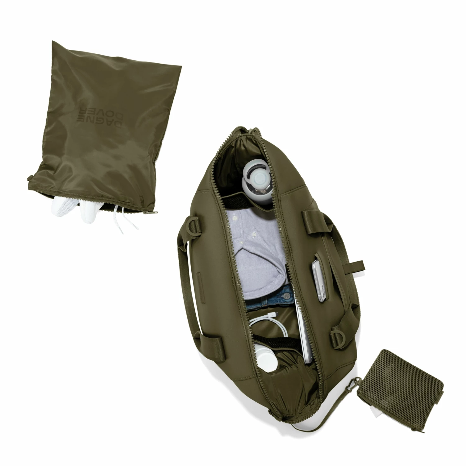 Landon Carryall In Dark Moss, Large 7 Landon Carryall In Dark Moss, Large - Image 7