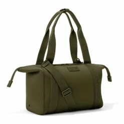 Landon Carryall In Dark Moss, Medium -Hot Sale Dagne Dover Store 365Neoprene Landon DarkMoss M 3 4Unsnapped FFFFFF