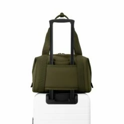 Landon Carryall In Dark Moss, Medium -Hot Sale Dagne Dover Store 365Neoprene Landon DarkMoss M Luggage FFFFFF