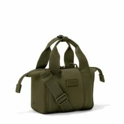 Landon Carryall In Dark Moss, Extra Small -Hot Sale Dagne Dover Store 365Neoprene Landon DarkMoss XS 3 4Unsnapped FFFFFF