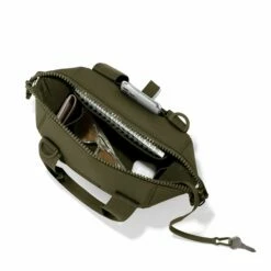 Landon Carryall In Dark Moss, Extra Small -Hot Sale Dagne Dover Store 365Neoprene Landon DarkMoss XS Topdown FFFFFF