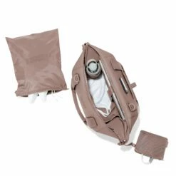 Landon Carryall In Dune, Medium -Hot Sale Dagne Dover Store 365Neoprene Landon Dune M Topdown FFFFFF