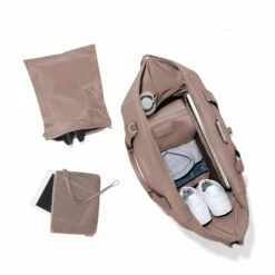 Landon Carryall In Dune, Extra Large -Hot Sale Dagne Dover Store 365Neoprene Landon Dune XL Topdown FFFFFF