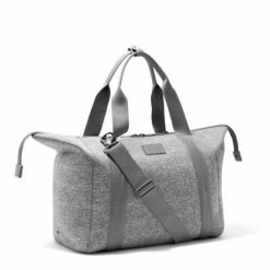 Landon Carryall In Heather Grey, Large -Hot Sale Dagne Dover Store 365Neoprene Landon HeatherGrey L 3 4Unsnapped FFFFFF