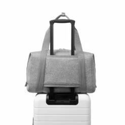 Landon Carryall In Heather Grey, Large -Hot Sale Dagne Dover Store 365Neoprene Landon HeatherGrey L Luggage FFFFFF