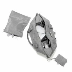 Landon Carryall In Heather Grey, Large -Hot Sale Dagne Dover Store 365Neoprene Landon HeatherGrey L Topdown FFFFFF