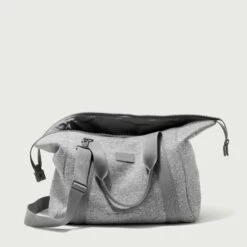 Landon Carryall In Heather Grey, Large -Hot Sale Dagne Dover Store 365Neoprene Landon HeatherGrey L Unzipped EDEAE8
