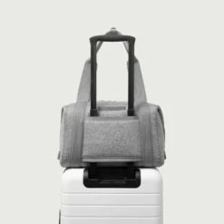 Landon Carryall In Heather Grey, Medium -Hot Sale Dagne Dover Store 365Neoprene Landon HeatherGrey M Luggage EDEAE8