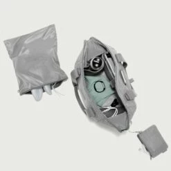 Landon Carryall In Heather Grey, Medium -Hot Sale Dagne Dover Store 365Neoprene Landon HeatherGrey M Topdown EDEAE8