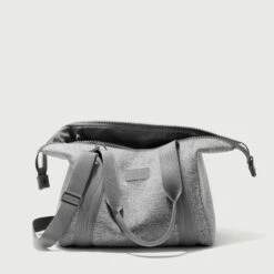 Landon Carryall In Heather Grey, Medium -Hot Sale Dagne Dover Store 365Neoprene Landon HeatherGrey M Unzipped EDEAE8