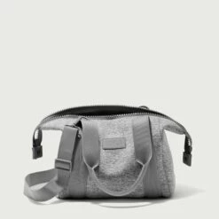 Landon Carryall In Heather Grey, Small -Hot Sale Dagne Dover Store 365Neoprene Landon HeatherGrey S Unzipped EDEAE8