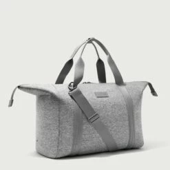 Landon Carryall In Heather Grey, Extra Large -Hot Sale Dagne Dover Store 365Neoprene Landon HeatherGrey XL 3 4Unsnapped EDEAE8