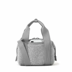 Landon Carryall In Heather Grey, Extra Small -Hot Sale Dagne Dover Store 365Neoprene Landon HeatherGrey XS Back FFFFFF