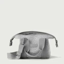 Landon Carryall In Heather Grey, Extra Small -Hot Sale Dagne Dover Store 365Neoprene Landon HeatherGrey XS Unzipped EDEAE8