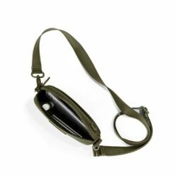 Mara Phone Sling In Dark Moss -Hot Sale Dagne Dover Store 365Neoprene Mara DarkMoss Topdown FFFFFF