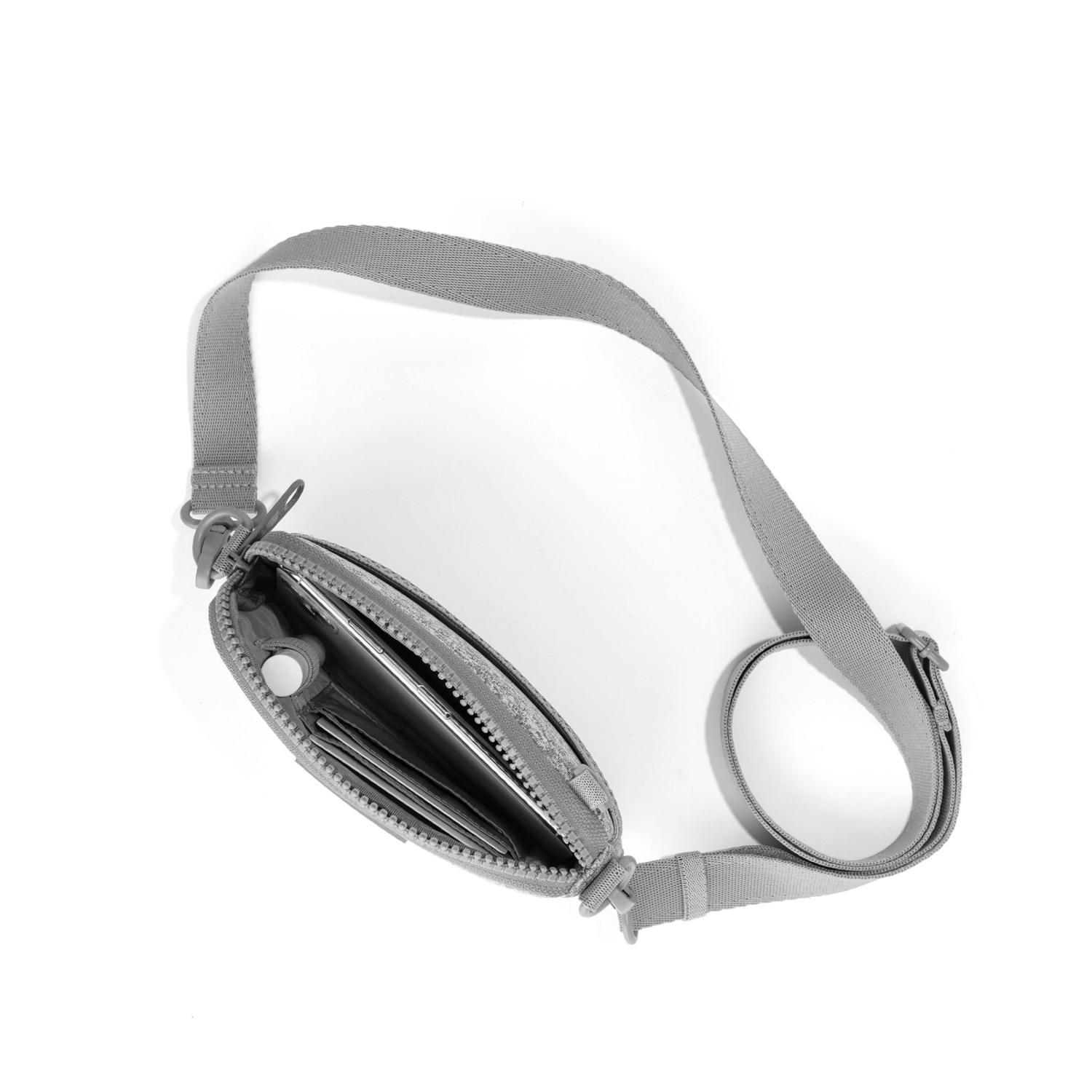 Mara Phone Sling In Heather Grey 2 Mara Phone Sling In Heather Grey - Image 2