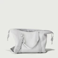 Landon Carryall In Waffle Fog, Large -Hot Sale Dagne Dover Store 365 Landon L Fog Bag Open