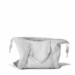 Landon Carryall In Waffle Fog, Large -Hot Sale Dagne Dover Store 365 Landon L Fog Bag Open 2616c3fd dc18 4345 847d a7dd21342e14