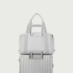 Landon Carryall In Waffle Fog, Large -Hot Sale Dagne Dover Store 365 Landon L Fog Luggage