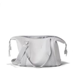 Landon Carryall In Waffle Fog, Medium -Hot Sale Dagne Dover Store 365 Landon M Fog Bag Open