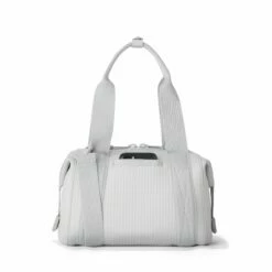 Landon Carryall In Waffle Fog, Small -Hot Sale Dagne Dover Store 365 Landon S Fog Back 1b978057 ebc0 4fae 88b3 983332c2c96d