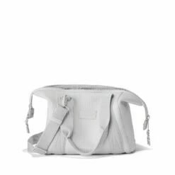Landon Carryall In Waffle Fog, Small -Hot Sale Dagne Dover Store 365 Landon S Fog Bag Open 0c74d762 2786 47fb 8e48 a7502cec7c2d