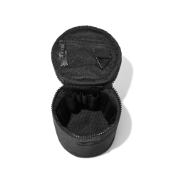 Mila Toiletry Organizer In Onyx, Large -Hot Sale Dagne Dover Store COVID Capsule Mila Large Onyx Aerial interior w no dividers copy2