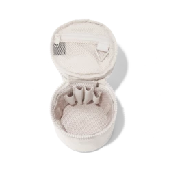 Mila Toiletry Organizer In Moonbeam, Small -Hot Sale Dagne Dover Store COVID Capsule Mila Small Moonbeam Aerial empty interior copy2