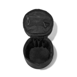 Mila Toiletry Organizer In Onyx, Small -Hot Sale Dagne Dover Store COVID Capsule Mila Small Onyx Aerial interior w no dividers copy2