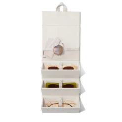 Remi Glasses Case In Moonbeam -Hot Sale Dagne Dover Store Eco Sunglasses Organizer Moon Beam Aerialcopy2