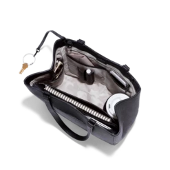 Allyn Tote In Onyx, Medium 13 Allyn Tote In Onyx, Medium -Hot Sale Dagne Dover Store Leather Allyn Onyx M TopdownOpen 2048x2048.jpgcopy