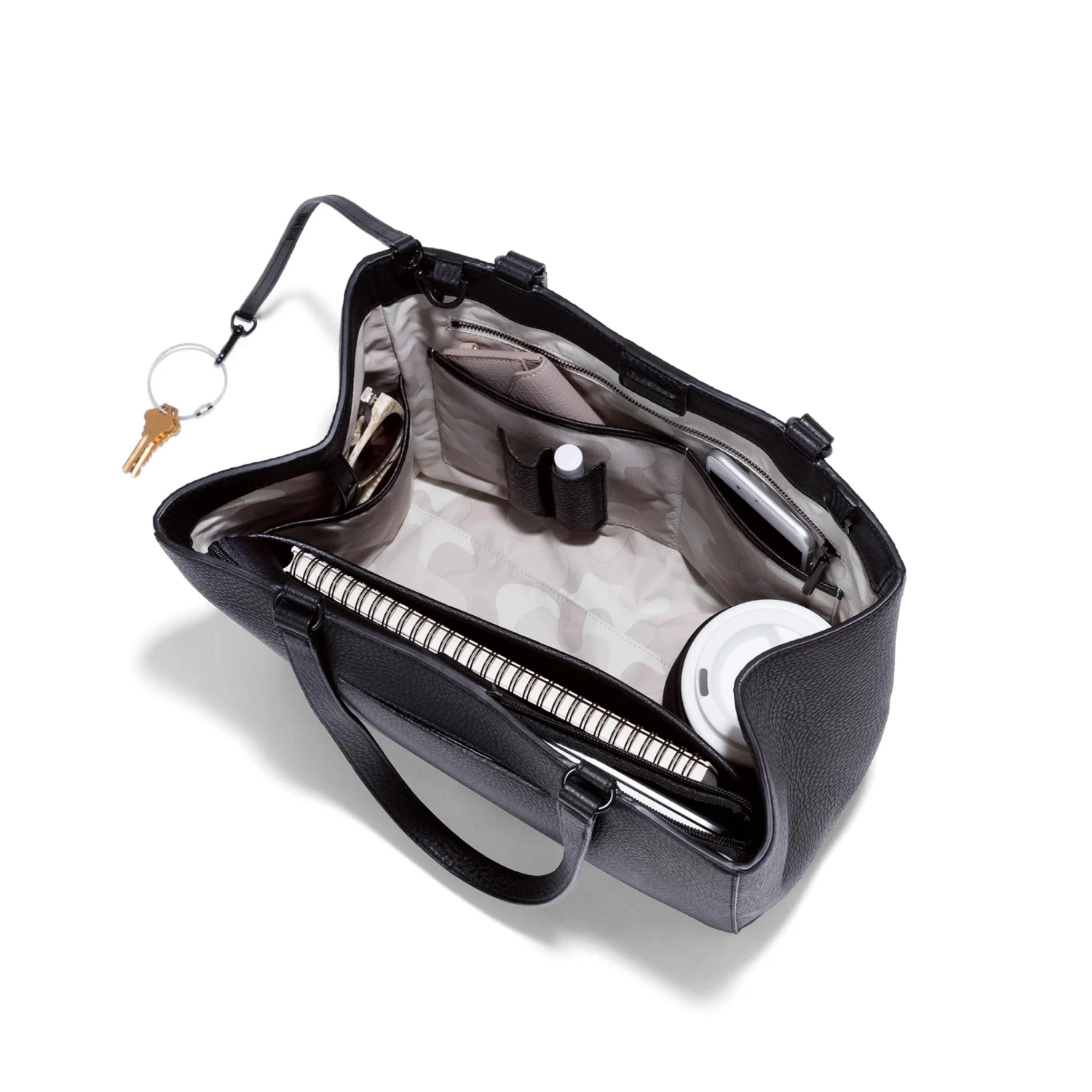 Allyn Tote In Onyx, Medium 6 Allyn Tote In Onyx, Medium - Image 6