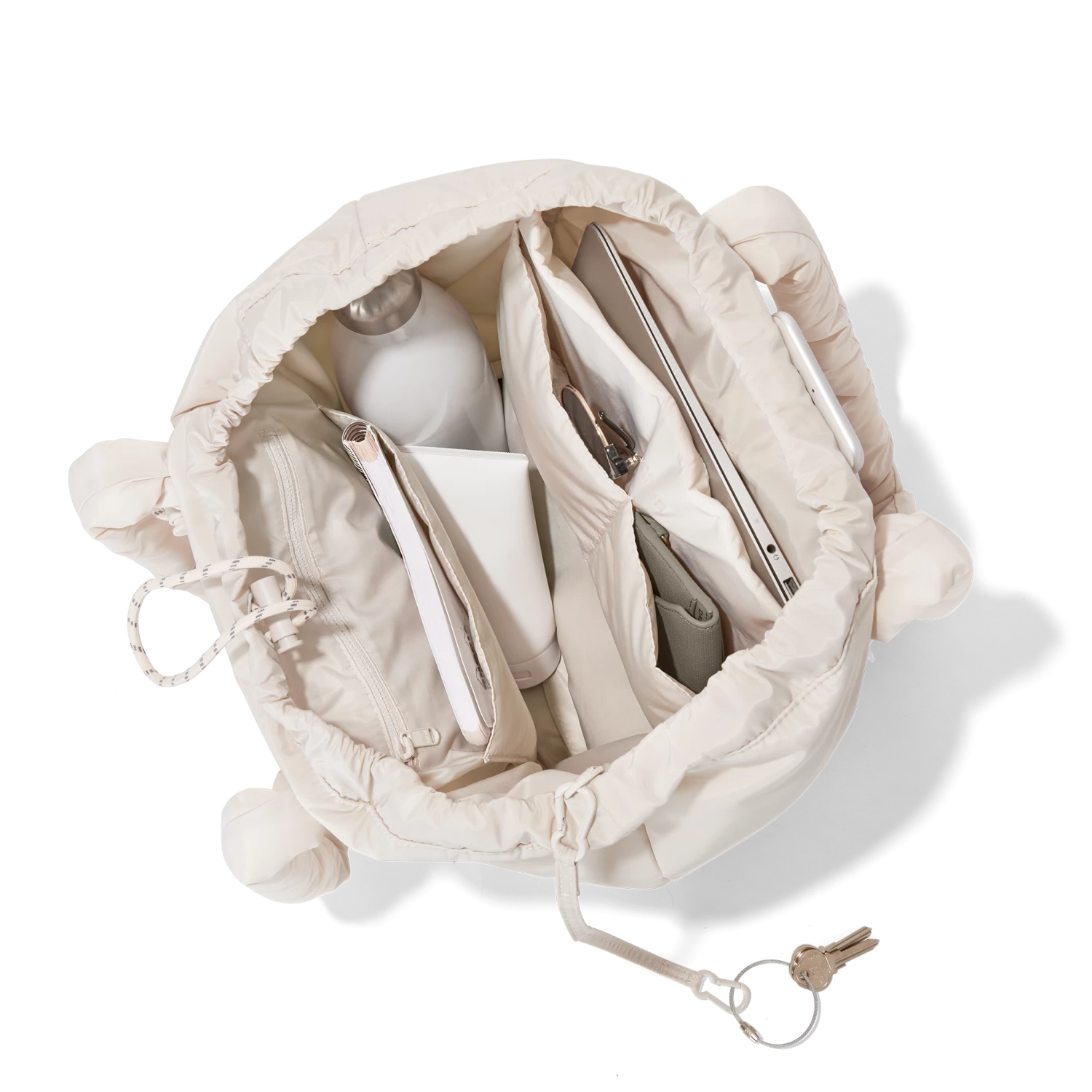 Kal Drawstring Tote In Moonbeam 6 Kal Drawstring Tote In Moonbeam - Image 6