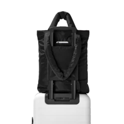 Jemi Cargo Tote In Onyx -Hot Sale Dagne Dover Store Novelty Puff Tote Onyx Luggage